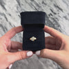 Vintage 14k Yellow Gold Diamond Elegant Ribbed Floriform Cluster Ring - Video showing the piece