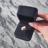 Vintage 14k Yellow Gold Pearl Diamond Twin Crossover Ring - Video showing the piece