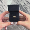 Vintage 14k Yellow Gold .51ct Green Tourmaline Diamond Chic Banded Pear Halo Ring - Video showing the piece