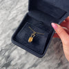 Vintage 14k Yellow Gold Adorable Articulating Baby Carriage Charm / Pendant - Video showing the piece