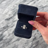Antique Art Deco 14k White Gold 1.4cttw Old Mine Cut Diamond Dazzling Stacked Duo Ring - Video showing the piece