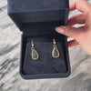 Vintage 14k & 18k Yellow Gold 8.92cttw Black Druzy Quartz Textured Earrings - Video showing the piece