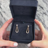 Vintage 14k Yellow Gold 1.01cttw Diamond Sparkling Drop Convertible Dangle Stud Earrings - Video showing the piece