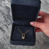 Vintage 14k Yellow Gold .35ct Diamond Sparkling Marquise Loop Slide Pendant - Video showing the piece