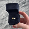 Vintage 14k Yellow Gold .51ct Old Mine Cut Diamond Flush-Set Sparkling Ring 8.50