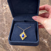 Antique 18k Yellow Gold 1.65ct Lapis Lazuli Ornate Etruscan Revival Filigree Pendant - Video showing the piece