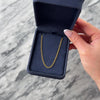 Vintage Italian 18k Yellow Gold 23mm Classic Long Curb Chain - Video showing the piece