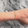 Vintage 14k Yellow Gold Chic Elongated Flat Alternating Link Bracelet - Video showing the piece