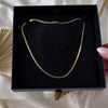 Vintage Italian 14k Yellow Gold C Link with Textured Bar Chain Necklace - Video showing the piece