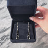 Vintage 14k White Gold Onyx .50cttw Diamond Art Deco Zig Zag Triangles Earrings - Video showing the piece