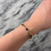 Vintage 14k Yellow Gold 3.63cttw Blue Sapphire .61cttw Diamond Elegant Elongated Adorned Link Bracelet - Video showing the piece