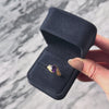 Vintage 14k Yellow Gold 1.6ct Amethyst Glittering Textured Bypass Ring - Video showing the piece