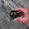 Vintage 14k Yellow Gold Pleated Fans Stud Earrings - Video showing the piece