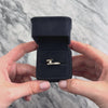 Vintage 14k Yellow Gold Diamond Asymmetric Channel Bypass Ring - Video showing the piece