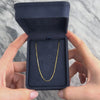 Vintage 14k Yellow Gold 1mm Stackable Sleek Box Chain - Video showing the piece