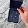 Vintage Italian 14k Yellow Gold 1.4mm Dimensional Sleek Foxtail Chain - Video showing the piece
