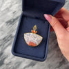 Vintage Paula Crevoshay Heavy 18k Yellow Gold 29.81ct Crazy Lace Agate .69cttw Sunstone .67ct Labradorite Rare Incredible Geometric Stack Enhancer Pin / Pendant - Video showing the piece