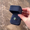Vintage 14k Yellow Gold .8ct Emerald Diamond Classic Sparkling Halo Ring - Video showing the piece