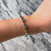 Vintage 14k Yellow Gold 9cttw Blue Topaz Chic Crossing Link Line Bracelet - Video showing the piece