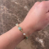 Vintage 14k Yellow Gold 6.91cttw Jade Pearl Serene Alternating Link Bracelet - Video showing the piece