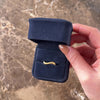Estate Italian 18k Yellow Gold Chic Satin Wave Band Ring - Video showing the piece