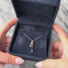 Vintage 14k Yellow Gold Diamond Chic Duo Slide Pendant - Video showing the piece