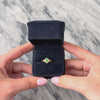Vintage 14k Yellow Gold Emerald Diamond Fantastic Burst Halo Ring - Video showing the piece