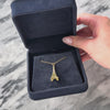 Vintage Large 14k Yellow Gold Eiffel Tower Charm / Pendant - Video showing the piece