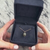 Antique Victorian 10k Yellow Gold 2.89ct Chlorastrolite Naturalistic Framed Cabochon Pendant - Video showing the piece
