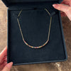 Antique Victorian 14k Yellow Gold .73cttw Purple Spinel .59cttw Green Pink Tourmaline .57cttw Red Orange Garnet .54cttw Purple Teal Green Sapphire Citrine Green Chrysoberyl Ruby Rainbow Graduated Crescent Necklace - Video showing the piece