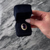 Vintage Large 14k Yellow Gold 13.78ct Amethyst Pearl Halo Cocktail Ring - Video showing the piece