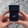 Vintage 18k Yellow Gold 1.06ct Amethyst Diamond Sleek Bezel Bypass Ring - Video showing the piece
