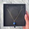 Antique Large 14k Yellow Gold 30ct Denim Lapis Lazuli Fabulous Bauble Pendant - Video showing the piece