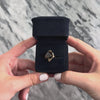 Vintage 14k Yellow Gold 3.87ct Smoky Quartz Diamond Striking Accented Kite Cocktail Ring - Video showing the piece