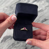 Vintage 18k Yellow Gold 1.1ct Pink Sapphire Diamond Channel-Set Ring - Video showing the piece