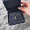 Antique 14k Yellow Gold Diamond Dainty Buttercup Setting Charm / Pendant - Video showing the piece
