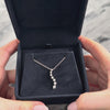 Vintage 14k White Gold Diamond Graduated Drop Pendant - Video showing the piece