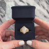 Vintage 14k Yellow & White Gold Diamond Navette Cluster Cocktail Ring - Video showing the piece