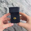 Vintage 14k Yellow Gold 3.84ct Citrine Bright Square Checkerboard Ring - Video showing the piece
