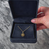 Antique Deco 14k Yellow Gold Old European Cut Diamond Concentric Circles Charm - Video showing the piece