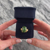 Vintage Heavy 14k Yellow Gold 9.67ct Jade Leafy Shoulder Ring - Video showing the piece