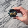 Vintage Italian 14k Yellow Gold Large Textured Knots Stud Earrings - Video showing the piece