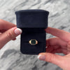 Vintage 8k Rose Gold 1.5ct Bloodstone Delicate Square Signet Ring - Video showing the piece