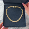 Vintage 14k Yellow Gold Bold Flat Curved Link Necklace - Video showing the piece