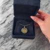 Vintage Italian 14k Yellow Gold Swirling Open Sun Disc Charm / Pendant - Video showing the piece