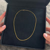 Vintage Italian 14k Yellow Gold Sleek Square Foxtail 1.2mm Chain - Video showing the piece