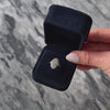 Vintage 14k White Gold 0.482cttw Diamond Sparkling Navette Ring -  Video showing the piece