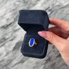 Vintage 14k Yellow Gold 2.17ct Lapis Lazuli Elegant Elongated Oval Ring - Video showing the piece