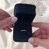 Vintage 14k Yellow Gold Emerald Diamond Dainty Ring - Video showing the piece