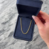 Vintage 14k Yellow Gold 2mm Stunning Dimensional Faceted Wheat Chain - Video showing the piece